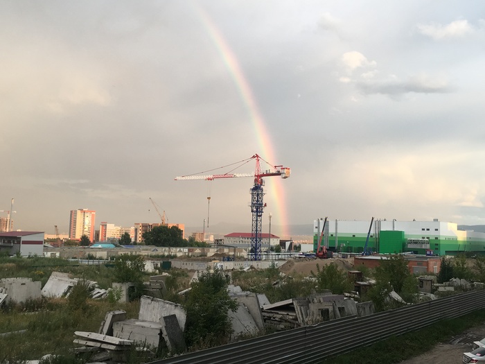 Against the background of concrete - My, Krasnoyarsk, Fabulous