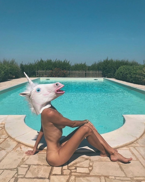 Unicorn - Skinny, Swimming pool, Girls, , NSFW