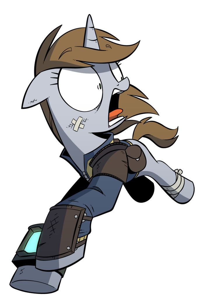    . My Little Pony, Littlepip, Original Character, Fallout: Equestria