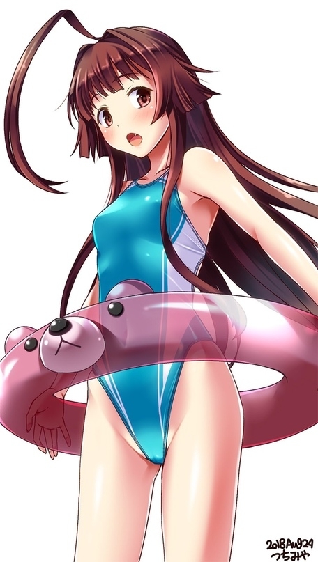 Kuma - Kantai collection, Kuma, Summer, Swimsuit, Anime art, Anime