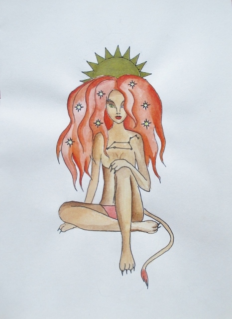 Zodiac signs - My, Zodiac signs, Sketch, Longpost, Drawing, Watercolor, Illustrations