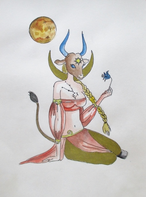 Zodiac signs - My, Zodiac signs, Sketch, Longpost, Drawing, Watercolor, Illustrations