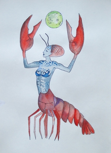 Zodiac signs - My, Zodiac signs, Sketch, Longpost, Drawing, Watercolor, Illustrations