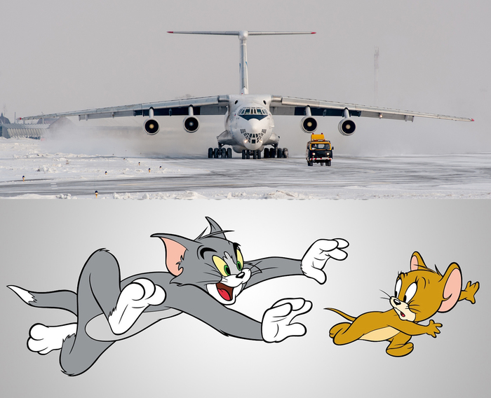 Tom and Jerry - IL-76, Tom and Jerry, Airplane, Aviation, Cartoons, Associations