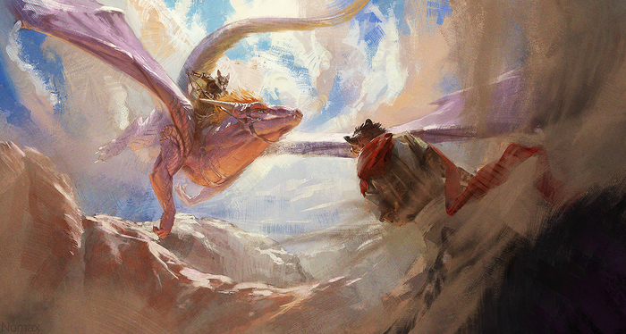 flight of the dragon - Furry, Art, The Dragon, Nomax