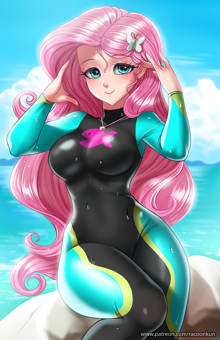 Swimsuits Fluttershy My Little Pony, Equestria Girls, Fluttershy, Racoonkun