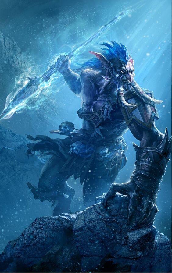 Тролль Драккари by Zhou He.