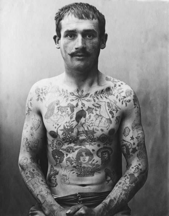 Tattoos bad guys of the late 19th century - Tattoo, , , Criminals, Longpost