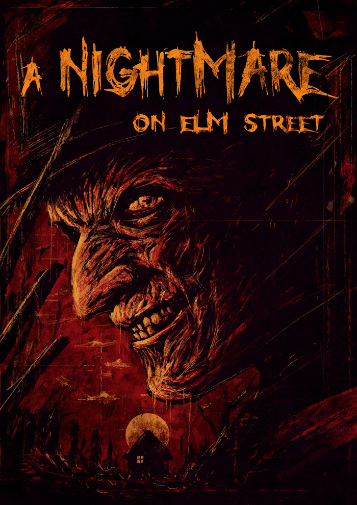 Freddie Quickposter - My, A Nightmare on Elm Street, Freddy Krueger, Movies, Drawing, Digital drawing, Poster