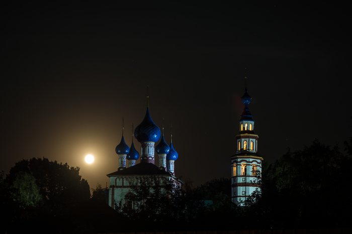 Full moon - My, Uglich, , Full moon, moon