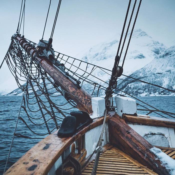 The cold temper of Norway - Ocean, Water, Ship, Water, The photo, Aesthetics, The mountains
