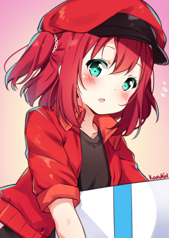 Ruby Kurosawa - Cells at Work!, Love live! Sunshine!!, Anime Art, Hataraku Saibou