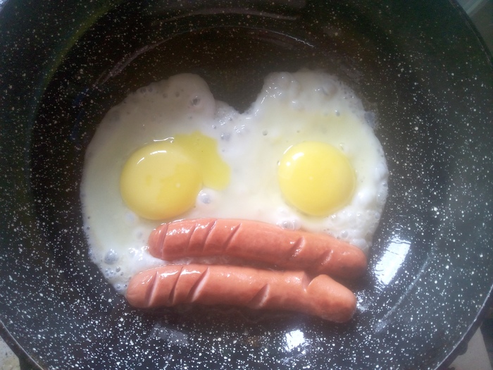 What are you looking at? - Fried eggs, , Morning, Picture without text