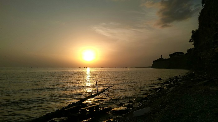 Sea. - My, Gelendzhik, Sunset, Sea