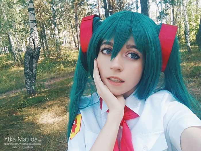 Косплей самой говорливой пионерки Hatsune Miku, Косплей, Визуальная новелла, Бесконечное Лето, Ytka Matilda, Длиннопост