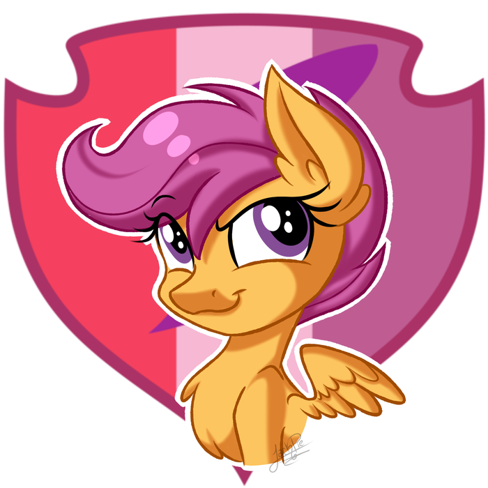 [Stickers] My Little Pony, Cutie Mark Crusaders, Scootaloo, Applebloom, Sweetie Belle, Jack-pie, 