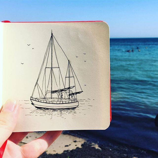 Trip to Crimea - My, Crimea, Drawing, The photo, Travels, Sketch, Longpost