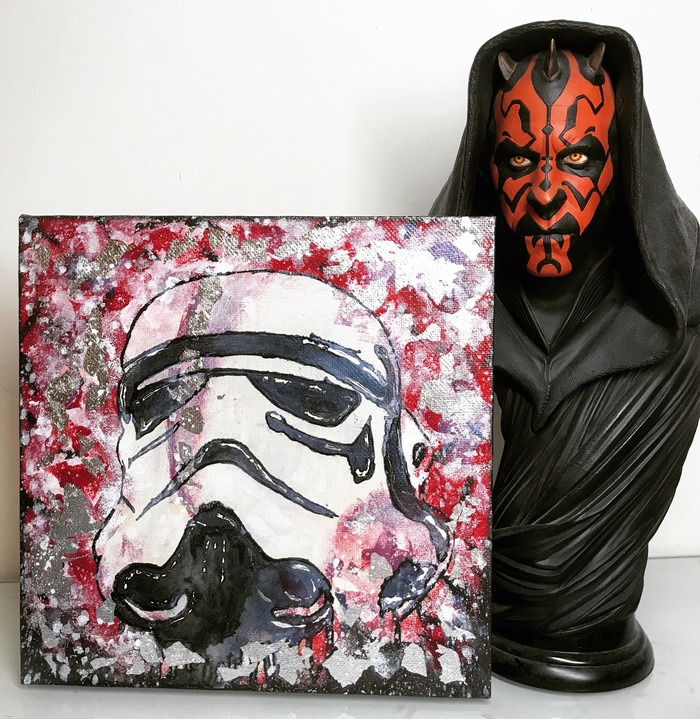 Stormtrooper to complete the collection - My, Acrylic, Stormtrooper, Star Wars, Darth Maul, Canvas, Potal, Dark side