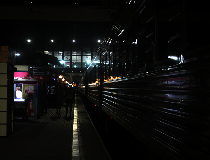 Nocturnal - My, The photo, Beginning photographer, A train, Night
