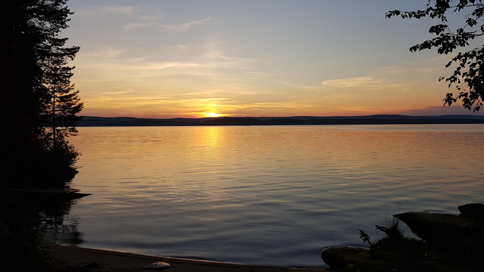 Lake Tavatui, Sverdlovsk region - My, Lake, Tavatuy, Sunset