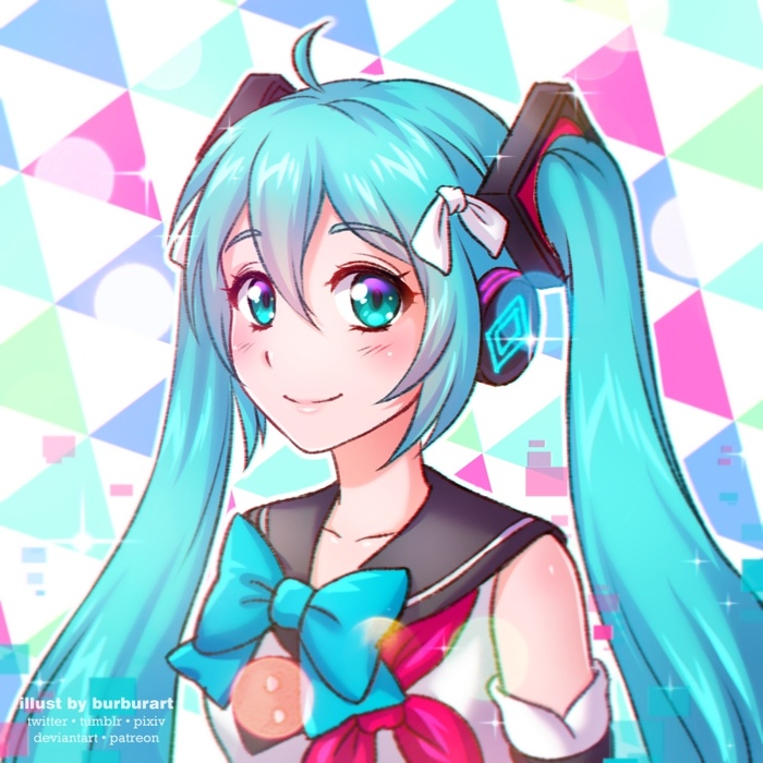   ... Hatsune Miku, Burbur, , , Anime Art