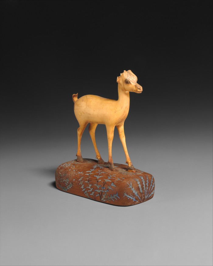 Ivory gazelle, Egypt, 1390-1353 BC - Gazelle, Ivory, Figurine, Ancient Egypt, Figurines