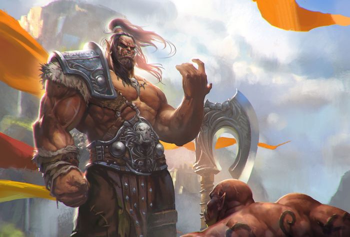 Grommash Hellscream and Garrosh.