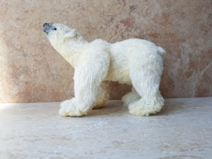 Polar bear - , Polar bear, The Bears, Handmade, Handmade, Predator, wildlife, Author's toy, Longpost