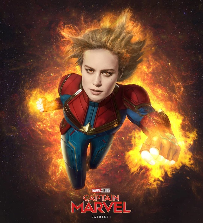 New Captain Marvel fan poster - Marvel, Comics, Art, Movies, Poster, 