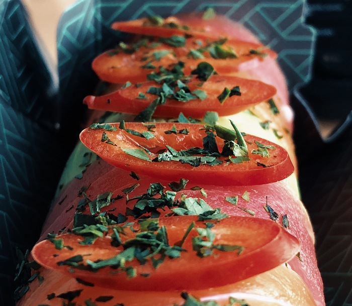 When the rolls arrived so perfect that it turned out to be a food photo shoot - My, Saint Petersburg, Food delivery, Sushi delivery