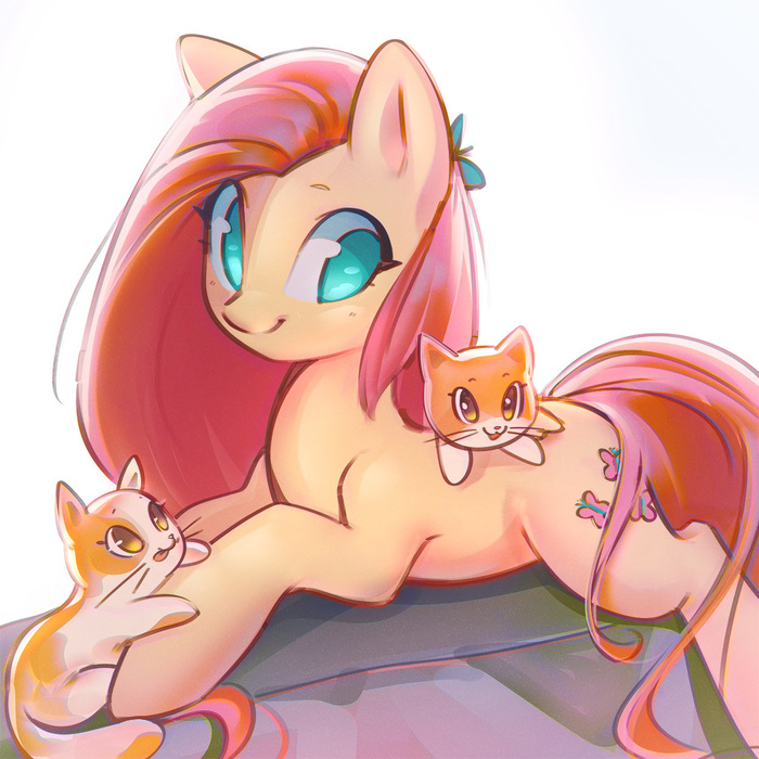 Good Morning, New Day - My little pony, PonyArt, Fluttershy, Mirroredsea