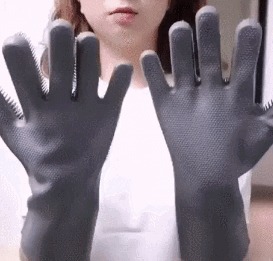Перчатки для мужской мастурбации. Силикон.