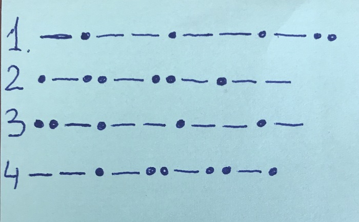 Help solve Morse code - My, Morse, Morse code, Mystery, The code, Cipher, Encryption, Decryption, Smart people