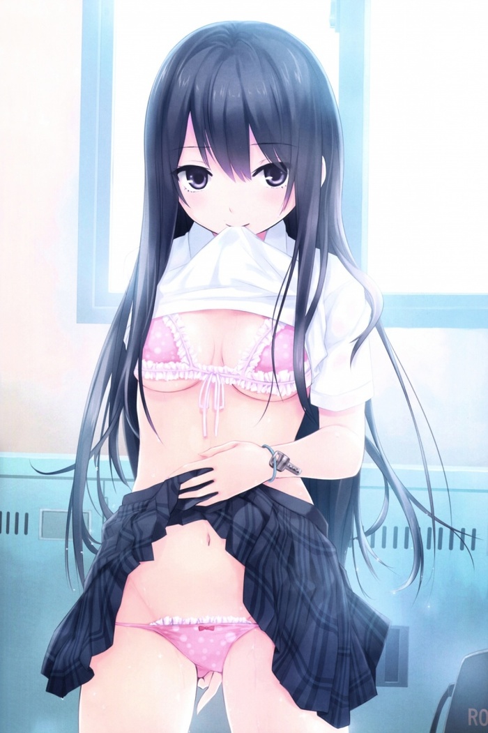 Shiramine Rika - NSFW, Anime art, Shiramine rika, Anime original, Chan, Pantsu