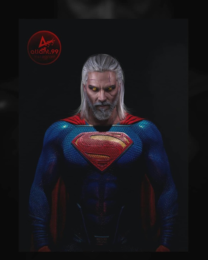 SuperWitcher - Atlant99, Witcher, Superman, Maul Cosplay, Painting