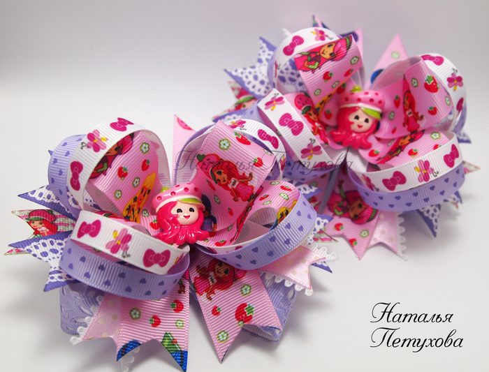 American bows - My, Bow, , Girl, Handmade, Presents, Longpost