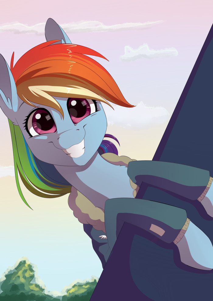Cute Smile My Little Pony, Rainbow Dash, Ponyart