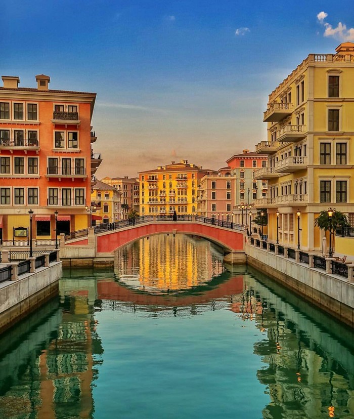Venice? No Qatar. - Qatar, Interesting, The photo, beauty, River, Bridge, Longpost