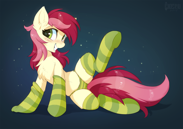 In Socks My Little Pony, Roseluck, Ponyart, MLP Edge, MLP , Hioshiru