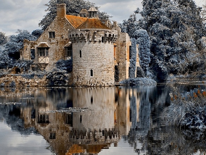 Scotney Castle - Lock, Great Britain, Nature, View