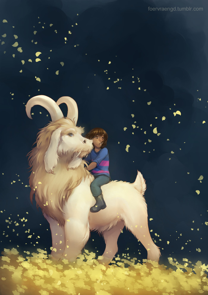 Asgore the Goat Lion Undertale, , , Asgore, Frisk,  