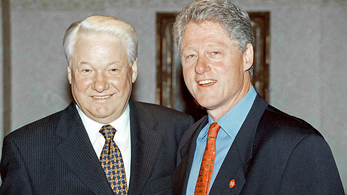 Dispersal of Parliament: Clinton supported Yeltsin - Boris Yeltsin, Clinton, Putsch, История России, Bill clinton