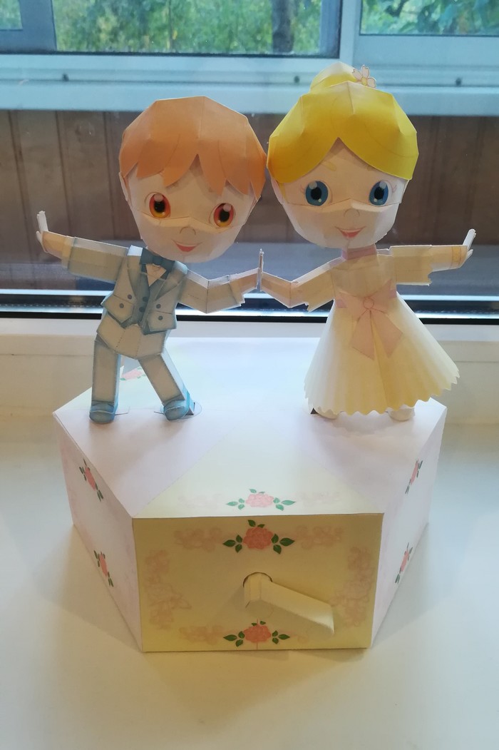 Áóìàæíîå ìîäåëèðîâàíèå: äâèæóùàÿñÿ ìîäåëü "Òàíöóþùèå êóêëû" Papercraft, Êóêëà, Ìàëü÷èê, Äåâî÷êà, Òàíöû, Ãèôêà, Äëèííîïîñò