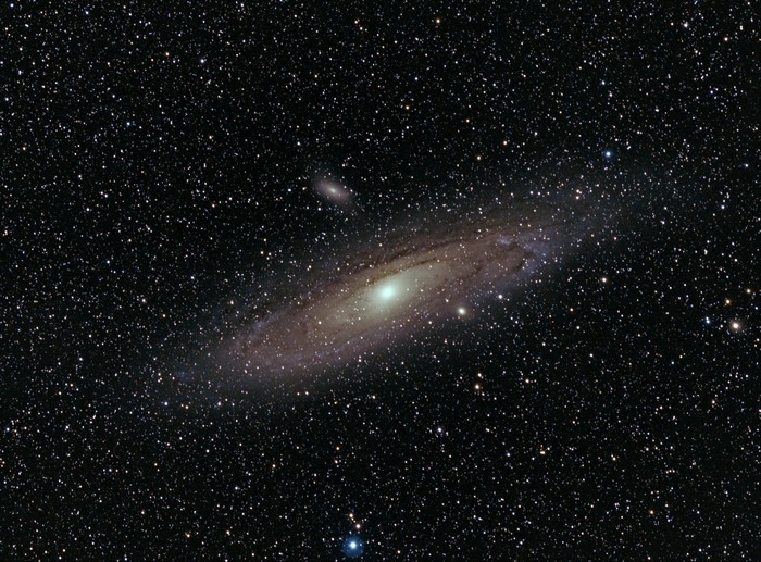 The Andromeda Galaxy with a two-hour exposure. - Galaxy, The photo, Excerpt, Long exposure, Reddit