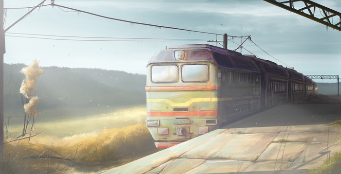 Last train - My, Fantasy, A train, Paradise, Hell, Philosophy, Samizdat, Story, Story, Longpost