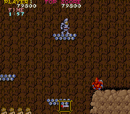 Ghosts 'n Goblins. Часть 2. - 1985, Игровые автоматы, Ghosts N Goblins, Capcom, Ретро-Игры, Прохождение, Видео, Длиннопост