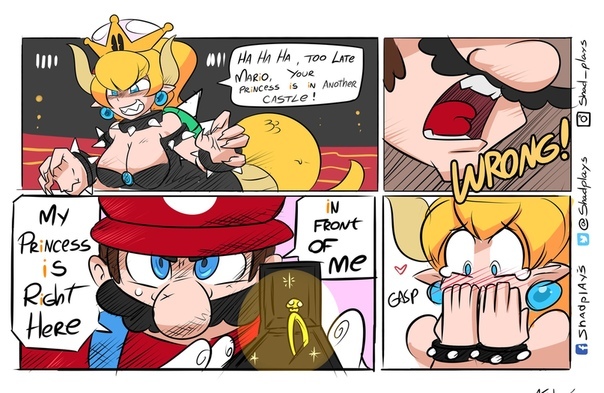 Another Castle is closer than it seems - Mario, Bowser, Bowsette, Comics, Games, Computer games
