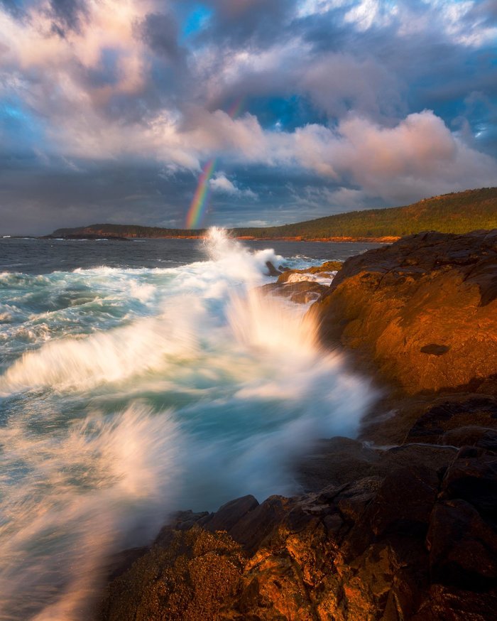 Rainbow on the coast - Nature, beauty of nature