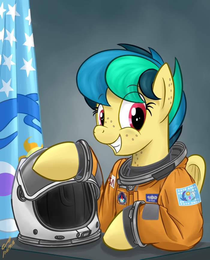 First In Space My Little Pony, Apogee, Original Character, Ponyart
