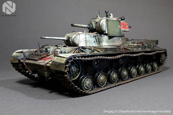 Tank SMK. - My, Stand modeling, Scale model, , Modeling, Tanks, Longpost, Tag